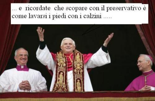 Papa_Benedetto_XVI e il preservativo