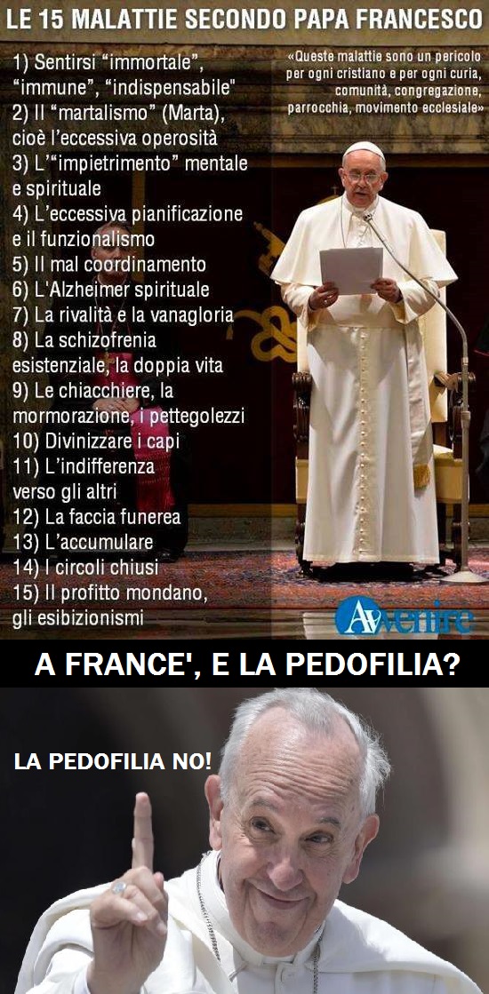 le 15 piaghe secondo papa francesco